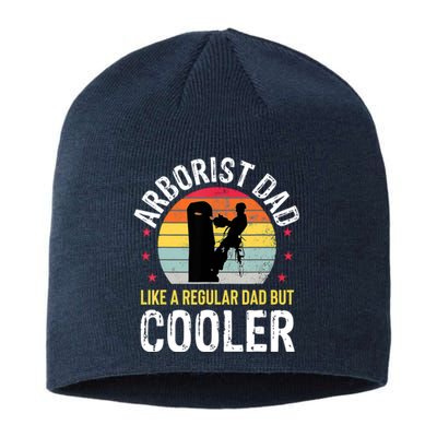 Arborist Dad Tree Climber Funny Arborist Father Sustainable Beanie