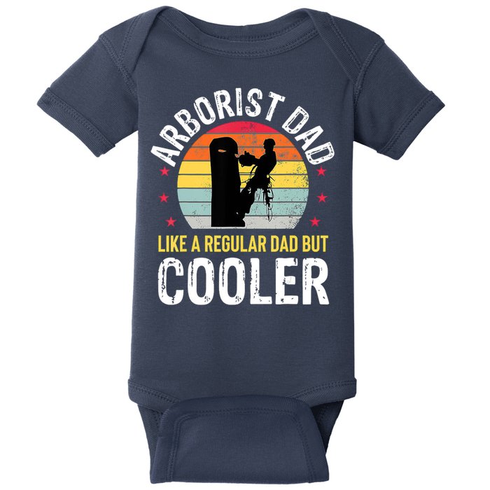 Arborist Dad Tree Climber Funny Arborist Father Baby Bodysuit