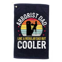 Arborist Dad Tree Climber Funny Arborist Father Golf Towel