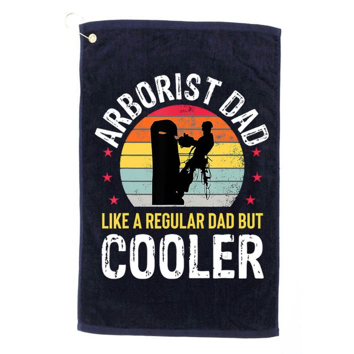 Arborist Dad Tree Climber Funny Arborist Father Golf Towel