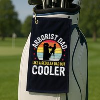 Arborist Dad Tree Climber Funny Arborist Father Golf Towel