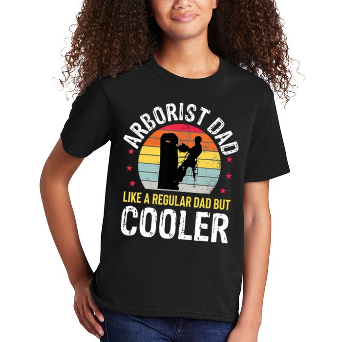 Arborist Dad Tree Climber Funny Arborist Father Kids T-Shirt