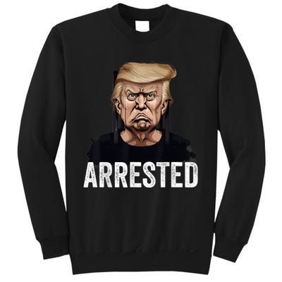 Anti Donald Trump Getting Arrested Meme Trump Arrested Funny Sweatshirt