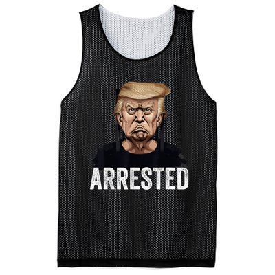 Anti Donald Trump Getting Arrested Meme Trump Arrested Funny Mesh Reversible Basketball Jersey Tank