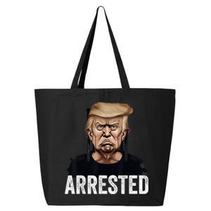 Anti Donald Trump Getting Arrested Meme Trump Arrested Funny 25L Jumbo Tote