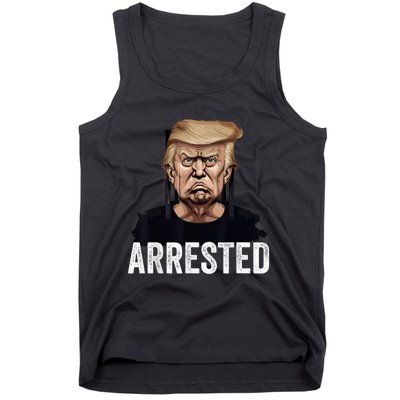 Anti Donald Trump Getting Arrested Meme Trump Arrested Funny Tank Top