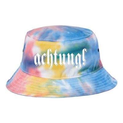 Achtung! Discover the Essence of Germany with German Language Tie Dye Newport Bucket Hat