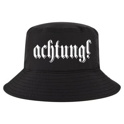 Achtung! Discover the Essence of Germany with German Language Cool Comfort Performance Bucket Hat