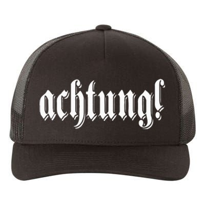 Achtung! Discover the Essence of Germany with German Language Yupoong Adult 5-Panel Trucker Hat