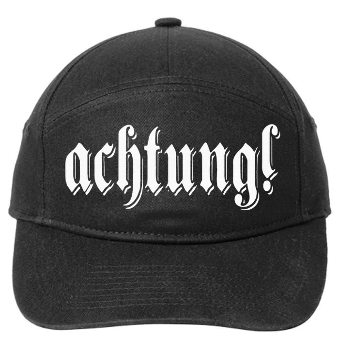 Achtung! Discover the Essence of Germany with German Language 7-Panel Snapback Hat