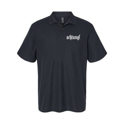 Achtung! Discover the Essence of Germany with German Language Softstyle Adult Sport Polo