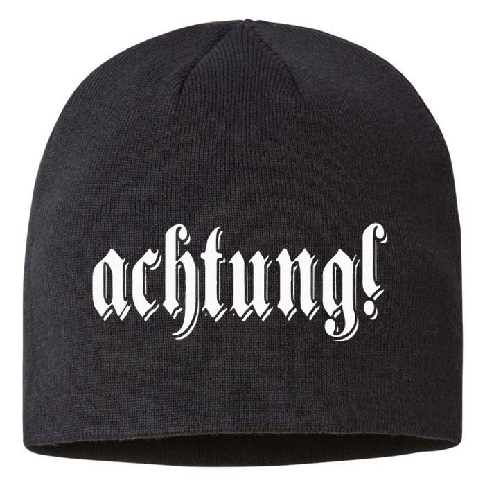 Achtung! Discover the Essence of Germany with German Language Sustainable Beanie