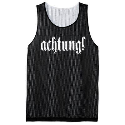 Achtung! Discover the Essence of Germany with German Language Mesh Reversible Basketball Jersey Tank