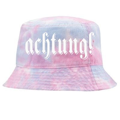 Achtung! Discover the Essence of Germany with German Language Tie-Dyed Bucket Hat