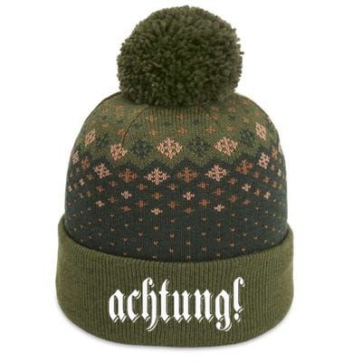 Achtung! Discover the Essence of Germany with German Language The Baniff Cuffed Pom Beanie