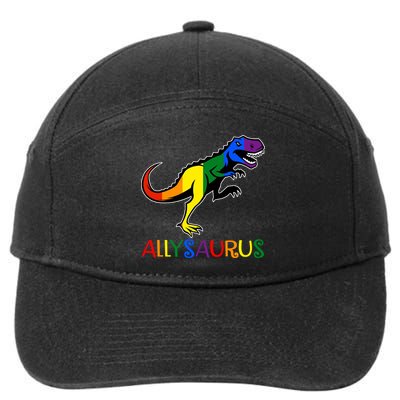 Allysaurus Dinosaur T Rex LGBT Gay Pride 7-Panel Snapback Hat