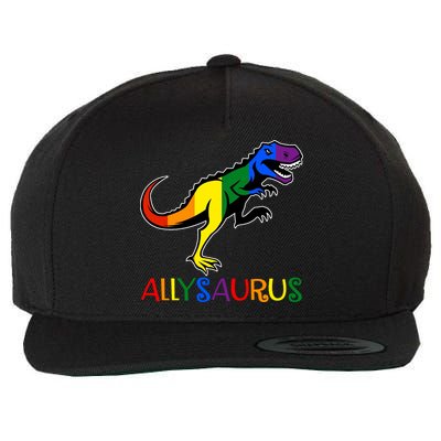 Allysaurus Dinosaur T Rex LGBT Gay Pride Wool Snapback Cap