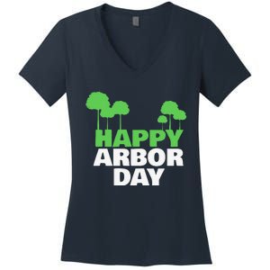 Arbor Day Tree Care For A Happy Arbor Day Gift Gift Women's V-Neck T-Shirt