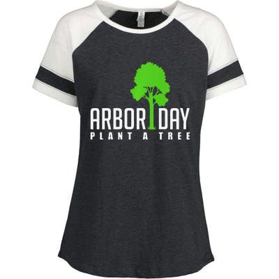 Arbor Day Tree Care For A Happy Arbor Day Gift Premium Enza Ladies Jersey Colorblock Tee