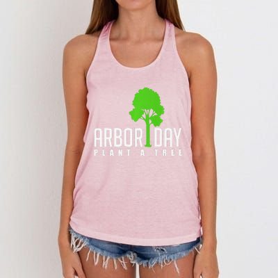 Arbor Day Tree Care For A Happy Arbor Day Gift Premium Women's Knotted Racerback Tank