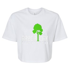 Arbor Day Tree Care For A Happy Arbor Day Gift Premium Bella+Canvas Jersey Crop Tee