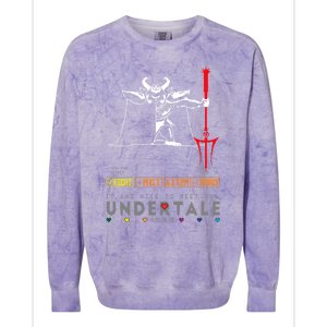 Asgore Dreemurr Undertale Colorblast Crewneck Sweatshirt