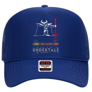 Asgore Dreemurr Undertale High Crown Mesh Back Trucker Hat