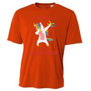 Autism Dabbing Unicorn Infinity Autism Is My Superpower Gift Cooling Performance Crew T-Shirt