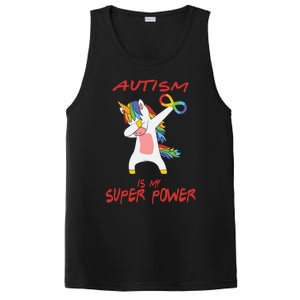 Autism Dabbing Unicorn Infinity Autism Is My Superpower Gift PosiCharge Competitor Tank