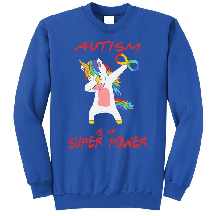 Autism Dabbing Unicorn Infinity Autism Is My Superpower Gift Sweatshirt