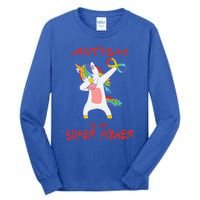 Autism Dabbing Unicorn Infinity Autism Is My Superpower Gift Tall Long Sleeve T-Shirt