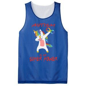 Autism Dabbing Unicorn Infinity Autism Is My Superpower Gift Mesh Reversible Basketball Jersey Tank