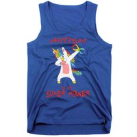 Autism Dabbing Unicorn Infinity Autism Is My Superpower Gift Tank Top