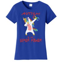 Autism Dabbing Unicorn Infinity Autism Is My Superpower Gift Women's T-Shirt