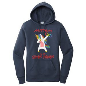 Autism Dabbing Unicorn Infinity Autism Is My Superpower Gift Women's Pullover Hoodie