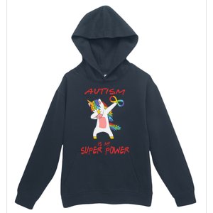 Autism Dabbing Unicorn Infinity Autism Is My Superpower Gift Urban Pullover Hoodie