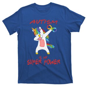 Autism Dabbing Unicorn Infinity Autism Is My Superpower Cute Gift T-Shirt