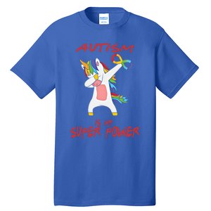 Autism Dabbing Unicorn Infinity Autism Is My Superpower Cute Gift Tall T-Shirt