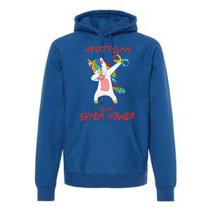 Autism Dabbing Unicorn Infinity Autism Is My Superpower Cute Gift Premium Hoodie