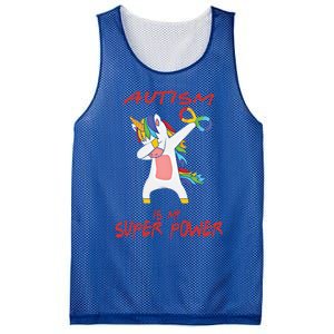 Autism Dabbing Unicorn Infinity Autism Is My Superpower Cute Gift Mesh Reversible Basketball Jersey Tank