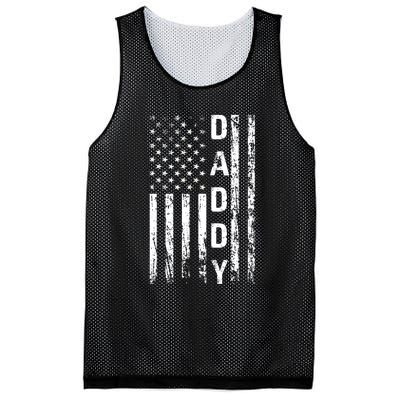 American Daddy USA Flag Dad Gifts Mesh Reversible Basketball Jersey Tank