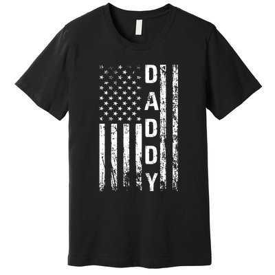 American Daddy USA Flag Dad Gifts Premium T-Shirt