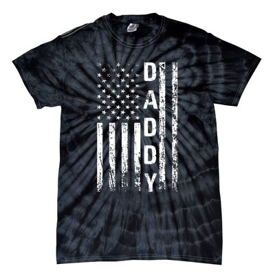 American Daddy USA Flag Dad Gifts Tie-Dye T-Shirt