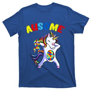 Autism Dabbing Unicorn Ausome Autism Puzzle Awesome Unicorn Great Gift T-Shirt