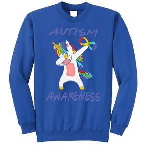 Autism Dabbing Unicorn Infinity Awareness Purple Gift Sweatshirt