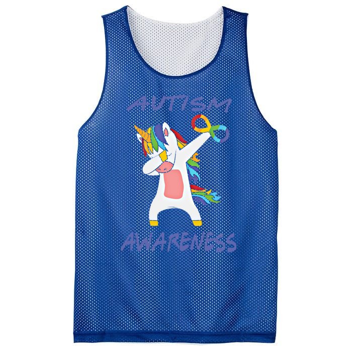 Autism Dabbing Unicorn Infinity Awareness Purple Gift Mesh Reversible Basketball Jersey Tank