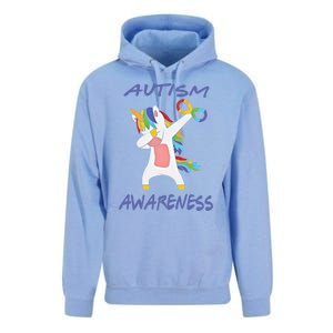 Autism Dabbing Unicorn Infinity Awareness Purple Gift Unisex Surf Hoodie