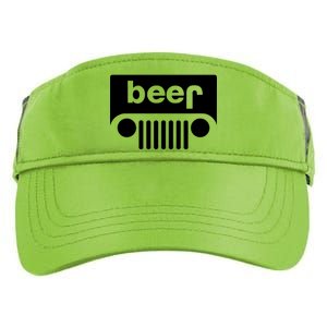 Adult Beer Funny Upside Down Logo Adult Drive Performance Visor