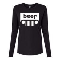 Adult Beer Funny Upside Down Logo Womens Cotton Relaxed Long Sleeve T-Shirt