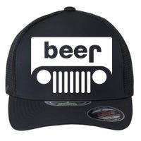 Adult Beer Funny Upside Down Logo Flexfit Unipanel Trucker Cap